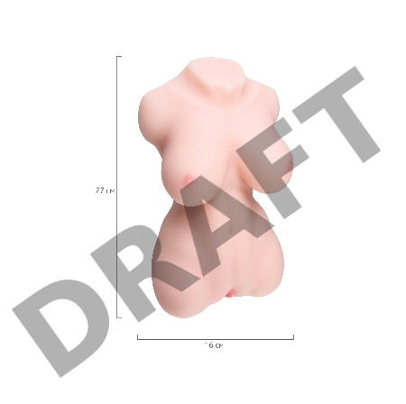 Мастурбатор реалистичный TOYFA Juicy Pussy, Heart stealer, TPE, телесный