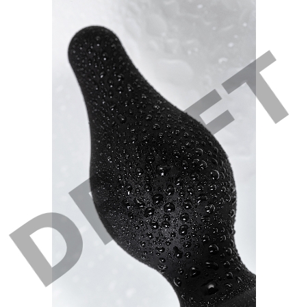 Анальная втулка Erotist Spade L, сайлекспан, чёрный, 11 см