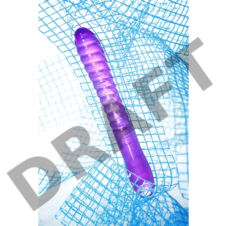 Двусторонний фаллоимитатор A-Toys by TOYFA Frica, TPE, фиолетовый, 23 см