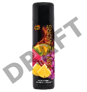 Разогревающий лубрикант Fun Flavors  4-in-1 Passion Punch с ароматом фруктов - 89 мл.