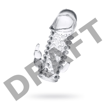 Насадка на пенис TOYFA, TPE, прозрачный, 13 см