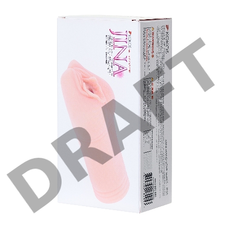 Мастурбатор реалистичный KOKOS Jina, TPR, бежевый, 14.5 см