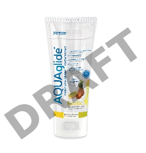 Гель-лубрикант на водной основе AQUAglide с ароматом экзотических фруктов - 100 мл.