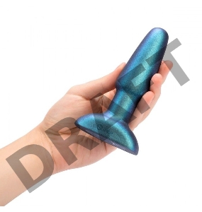 Изумрудная анальная вибропробка Rimming Plug 2 - 15 см.