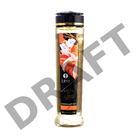 Масло для массажа Shunga Stimulation, натуральное, возбуждающее, персик, 240 мл