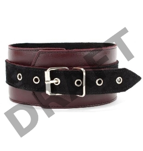 Бордовый ошейник Maroon Collar On The Strap
