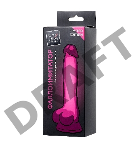 Фаллоимитатор Штучки-Дрючки светящийся в темноте, силикон, прозрачный, 18 см