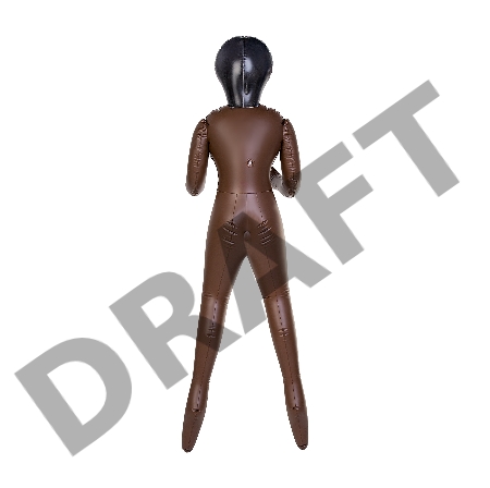 Кукла надувная Dolls-X by TOYFA Michelle, негритянка, с тремя отверстиями, 160 см