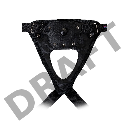 Страпон на креплении LoveToy с поясом Harness, реалистичный, neoskin, телесный, 18 см