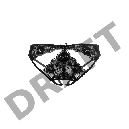 Эротические трусики Erolanta Melissa, черный (42-44)