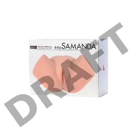 Мастурбатор реалистичный KOKOS Samanda, TPR, бежевый, 34 см