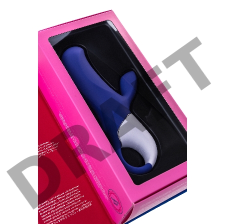 Нереалистичный вибратор Satisfyer Vibes Magic Bunny, силикон, фиолетовый, 17,7 см.