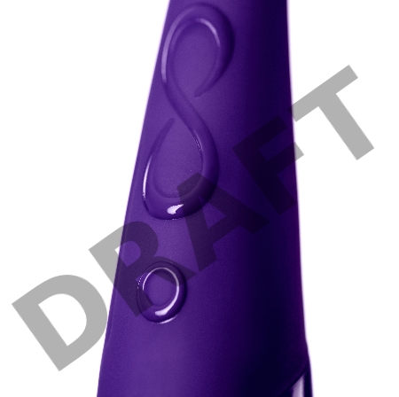 Стимулятор клитора с ротацией Zumio X,фиолетовый,ABS пластик, 18 см