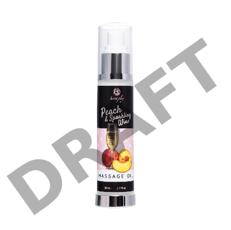 Массажное масло SECRET PLAY с ароматом персика и шампанского, 50 мл