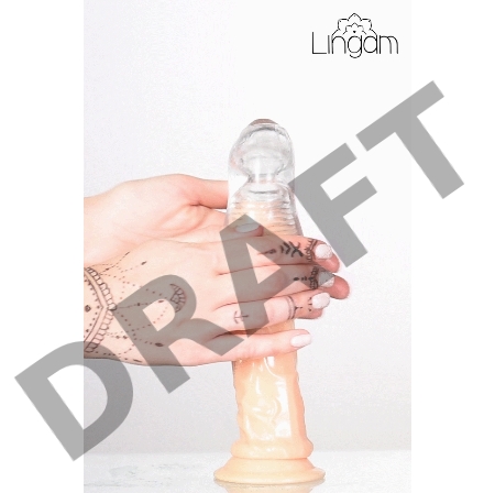 Мастурбатор нереалистичный Lingam by TOYFA  Indira, TPE, прозрачный, 14 см