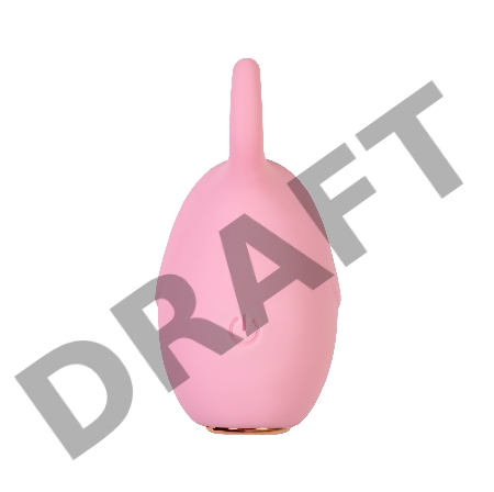 Вибратор Штучки-Дрючки, Mr. Elephant, розовый, силикон, 7,5 см