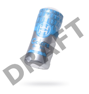 Мастурбатор нереалистичный MensMax Colors Ring Blue, TPE, белый, 15 см