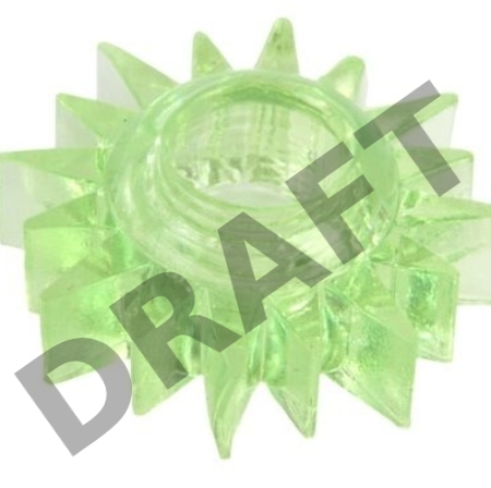 Эрекционное кольцо TOYFA, TPE, зеленый