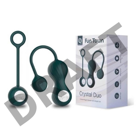 Тренажер Кегеля Magic Motion Crystal Duo темно-зеленый