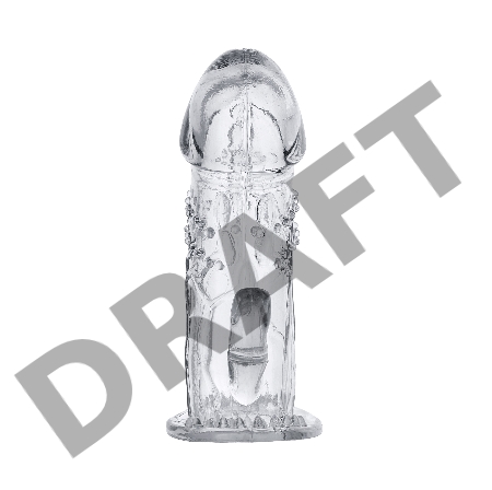 Насадка на пенис TOYFA, TPE, прозрачный, 13 см