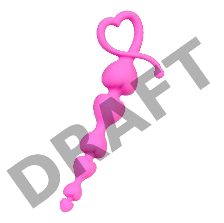 Анальная цепочка ToDo by Toyfa Sweety, силикон, розовый, 18,5 см, Ø 3,1 см