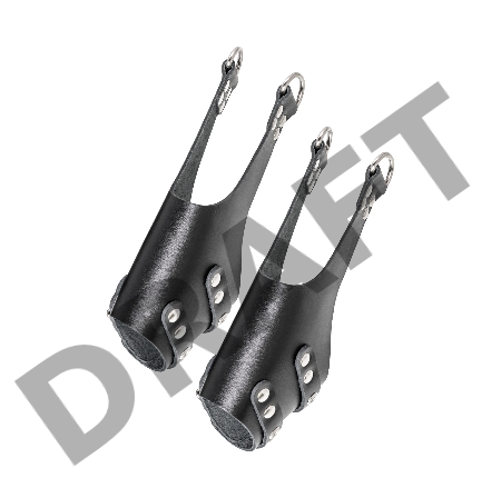 Подвес Pecado BDSM, грубый с люверсами, натуральная кожа, чёрный