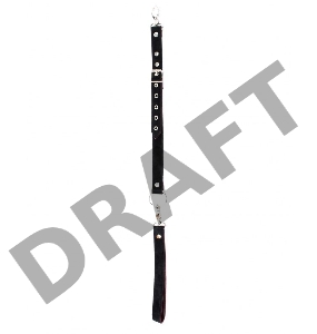 Бордовый поводок для ошейника