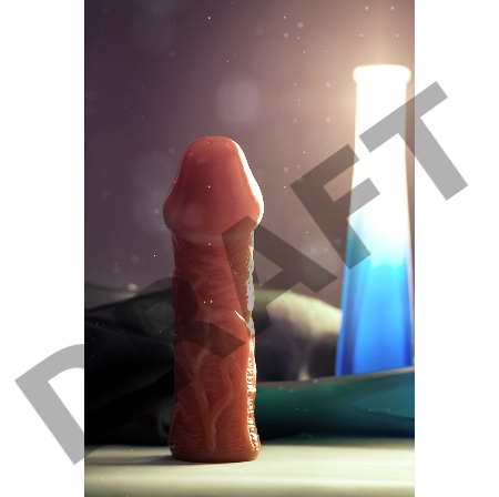 Насадка KOKOS  с дополнительной стимуляцией, реалистичная, TPE, бежевый, 12.7 см