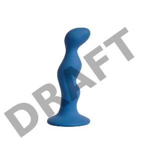 Анальная пробка Terra, диаметр до 2,5 см, длина 12 см , цвет кобальт