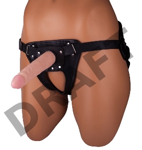 Женский страпон с реалистичной насадкой - 17 см.