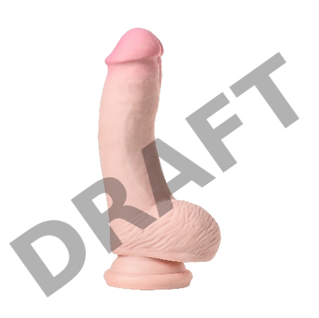 Реалистичный фаллоимитатор на присоске TOYFA RealStick Elite, TPR, телесный, 19 см