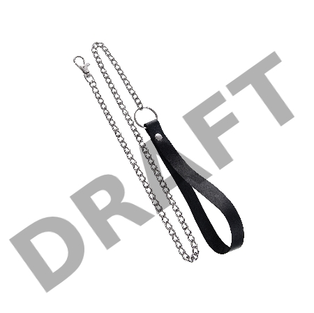 Ошеиник однослоиный узкий Pecado BDSM, натуральная кожа, черный