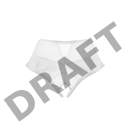 Эротические трусики с высокой посадкой Erolanta Lana, белый (42-44)