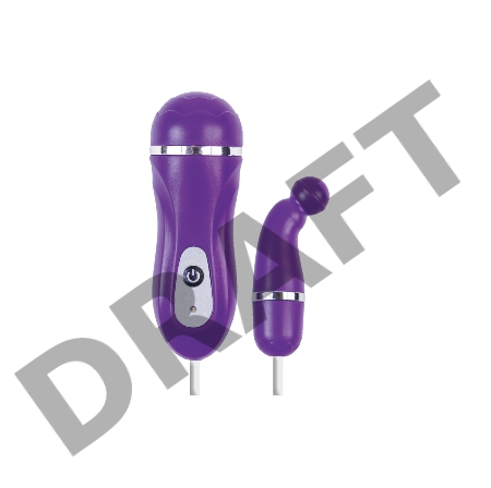 Виброяйцо TOYFA  A-toys Beany, ABS пластик, фиолетовый, 5,5 см