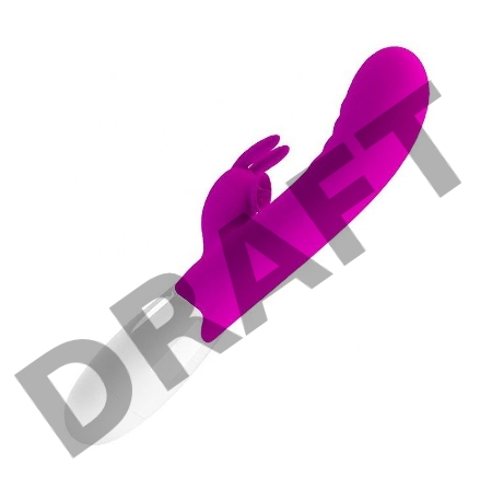 Вибромассажер-кролик с подвижным язычком Cerberus