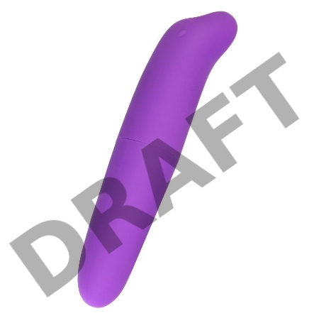Вибратор Штучки-Дрючки, ABC-пластик, фиолетовый, 12 см