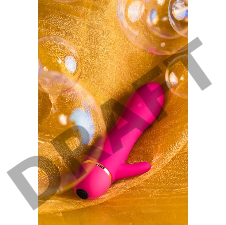 Вибратор TOYFA A-Toys с клиторальным стимулятором, силикон, розовый, 15 см