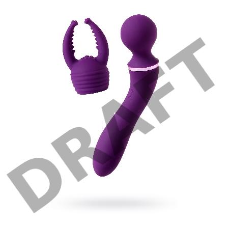 Многофункциональный вибромассажер Eromantica Uma, силикон, фиолетовый, 20 см