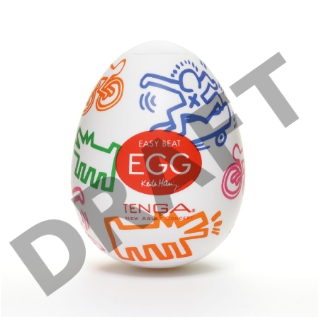 Мастурбатор-яйцо Keith Haring EGG STREET