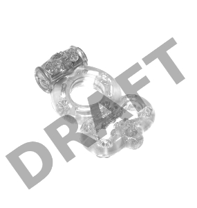 Прозрачное эрекционное кольцо Rings Treadle с подхватом