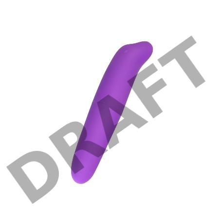 Вибратор Штучки-Дрючки, ABC-пластик, фиолетовый, 12 см