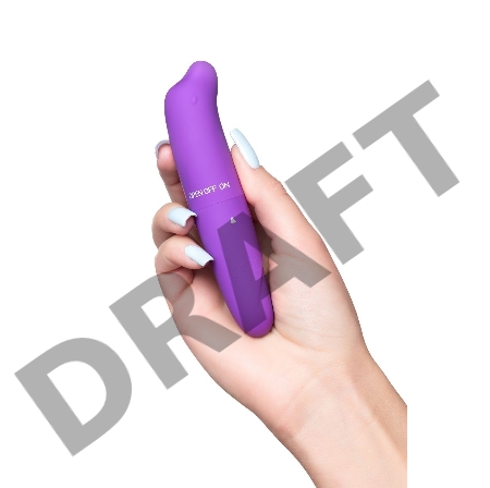 Вибратор Штучки-Дрючки, ABC-пластик, фиолетовый, 12 см