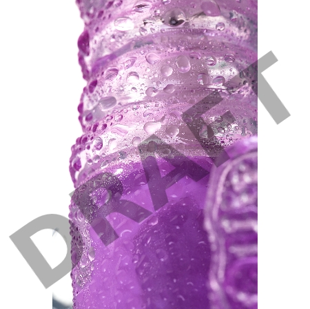 Вибратор с клиторальным стимулятором TOYFA  A-Toys Serk High-Tech fantasy, TPE, фиолетовый, 24,5 см