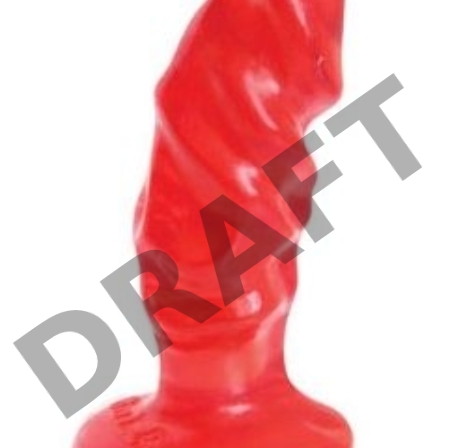 Красный анальный фаллоимитатор ANAL STIMULATOR - 12 см.