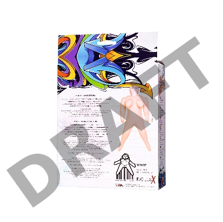 Кукла надувная Dolls-X by TOYFA Isabella, толстушка, с двумя отверстиями, блондинка, 160 см