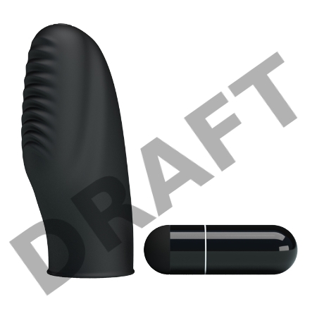 Вибронасадка на палец с ребрышками Baile PrettyLove Stanford