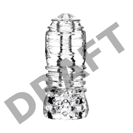 Мастурбатор нереалистичный Lingam by TOYFA  Savitri, TPE, прозрачный, 14 см