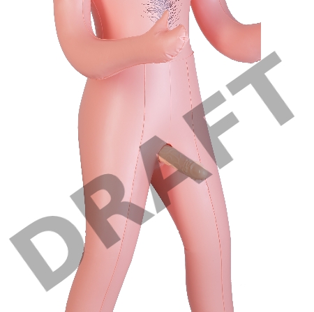 Кукла надувная Dolls-X by TOYFA Jacob, мужчина, телесный, 160 см