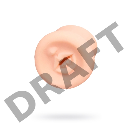 Насадка на помпу Sexus Men LITTLE MOUTH, TPE, телесный, 7,5 см