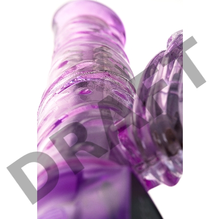 Вибратор с клиторальным стимулятором TOYFA A-Toys High-Tech fantasy, TPE, фиолетовый, 22 см